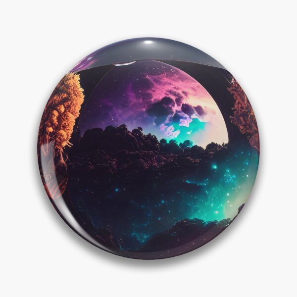 Artikelvorschau, Exoplanet Gliese 581V sureal, fiktiv, bunt. entworfen und verkauft von ArtCreator2023.