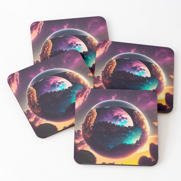 Item preview, Exoplanet Gliese 581V sureal, fictional, colorful. designed and sold by ArtCreator2023.