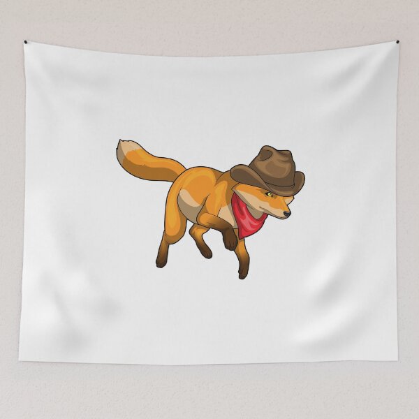 Aperçu de l'œuvre Fox Cowboy Cowboy hat créée et vendue par Snabdesign84.