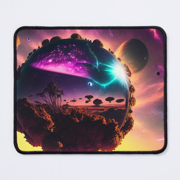 Item preview, Exoplanet Gliese 581W sureal, fictional, colorful. designed and sold by ArtCreator2023.