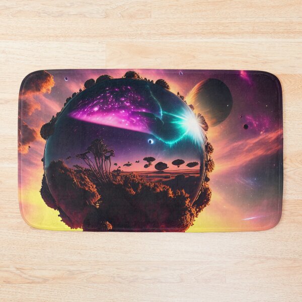 Item preview, Exoplanet Gliese 581W sureal, fictional, colorful. designed and sold by ArtCreator2023.