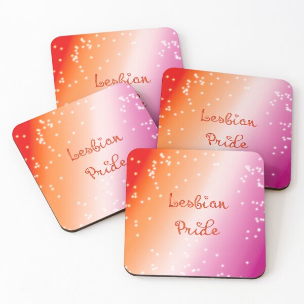 Item preview, Lesbian Pride Merch With Sparkle / Glitter Effect designed and sold by ArtbyDannyGavin.