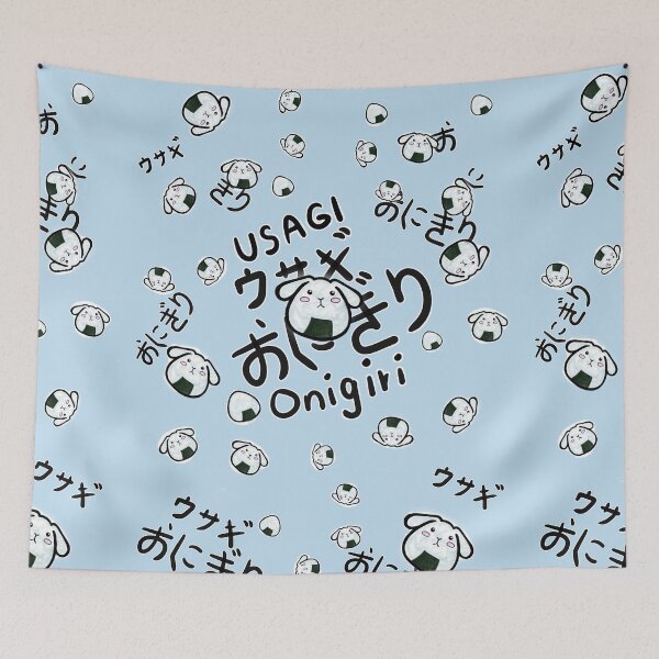 Item preview, usagi-onigiri, all in light blue designed and sold by BloodyKiara.