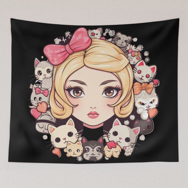 Item preview, Cute KawaiiMadness Kawaii Cat Lady designed and sold by KawaiiMadness7.