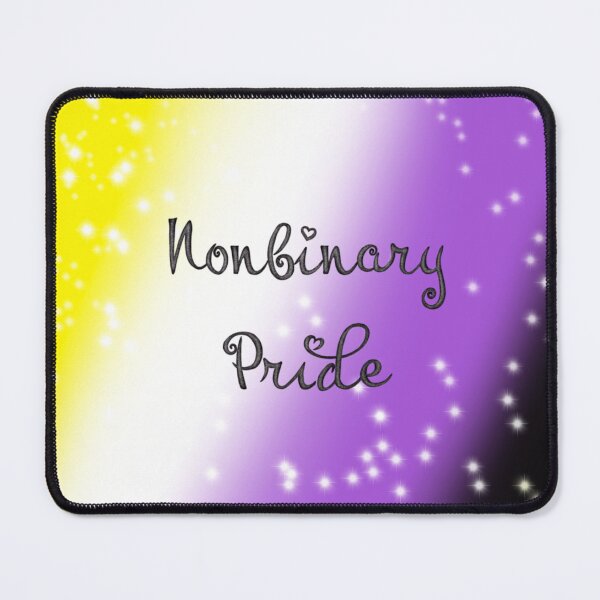 Item preview, Nonbinary Pride Merch With Sparkle / Glitter Effect designed and sold by ArtbyDannyGavin.