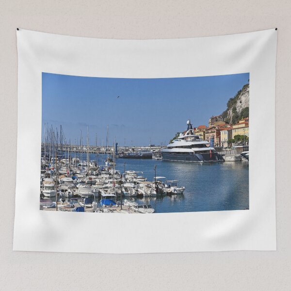 Item preview, Port Lympia with yachts and sailboats in Nice France summer season designed and sold by goceris.