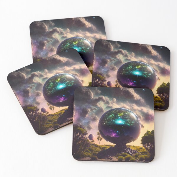 Item preview, Exoplanet Gliese 581Z sureal, fictional, colorful. designed and sold by ArtCreator2023.