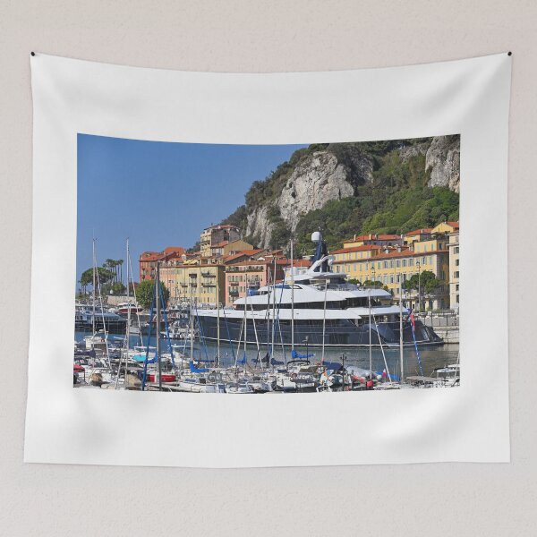 Item preview, Port Lympia with yachts and sailboats in Nice France  designed and sold by goceris.