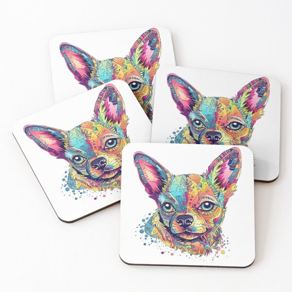 Item preview, Chihuahua Dreamscape - Whimsical Surreal masterpiece Showcasing the Bond and Playfulness of Dogs designed and sold by DooodleGod.