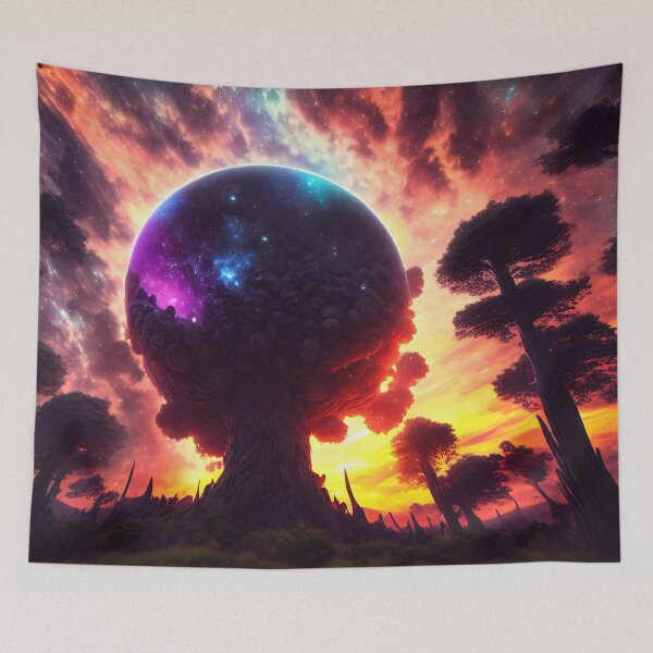 Item preview, Exoplanet Kepler-90A sureal, fictional, colorful. designed and sold by ArtCreator2023.