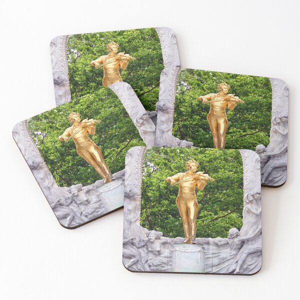 Item preview, Johann Strauss golden monument in Stadtpark Vienna Austria designed and sold by goceris.