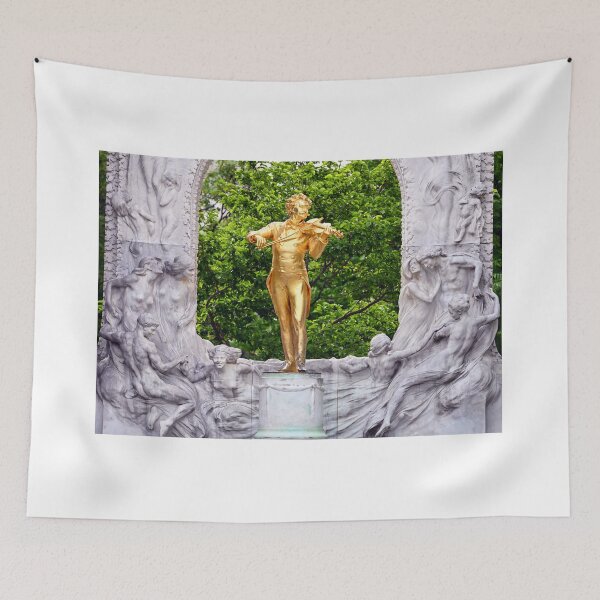 Item preview, Johann Strauss golden monument in Stadtpark Vienna Austria designed and sold by goceris.