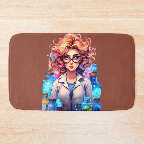 Item preview, Cartoon Style Portrait - Woman Doctor/Scientist/Lab Worker/Alchemist designed and sold by Radibor78.