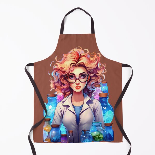 Item preview, Cartoon Style Portrait - Woman Doctor/Scientist/Lab Worker/Alchemist designed and sold by Radibor78.