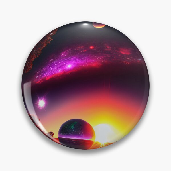 Artikelvorschau, Exoplanet Kepler-90B sureal, fiktiv, bunt. entworfen und verkauft von ArtCreator2023.