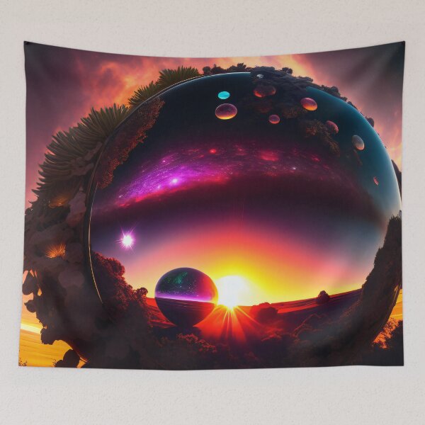 Item preview, Exoplanet Kepler-90B sureal, fictional, colorful. designed and sold by ArtCreator2023.