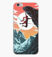 Vinilo o funda para iPhone Escalada Chica Arte vectorial