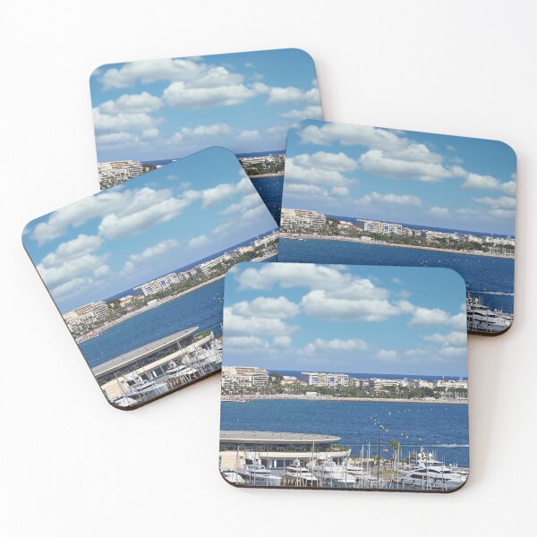 Item preview, Cannes city and beach skyline summertime France designed and sold by goceris.