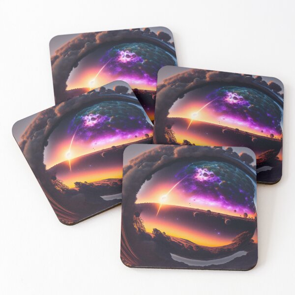 Item preview, Exoplanet Kepler-90C sureal, fictional, colorful. designed and sold by ArtCreator2023.