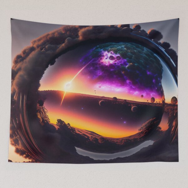 Item preview, Exoplanet Kepler-90C sureal, fictional, colorful. designed and sold by ArtCreator2023.