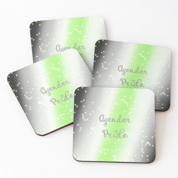 Item preview, Agender Pride Merch With Sparkle / Glitter Effect designed and sold by ArtbyDannyGavin.