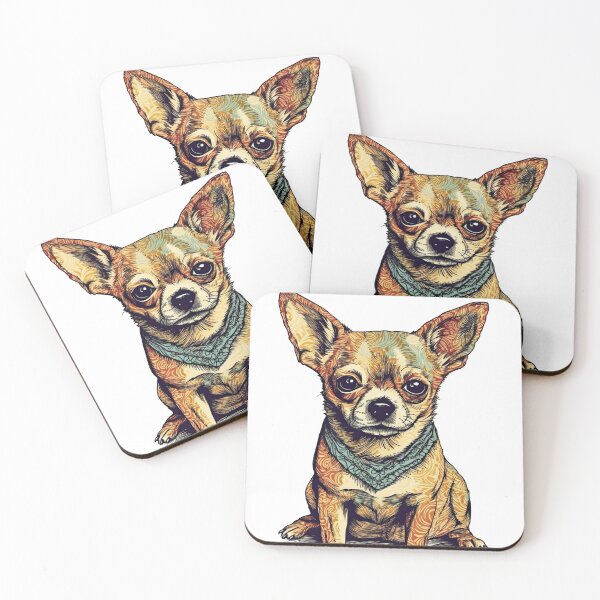Item preview, Chihuahua Charismas Vintage masterpiece artworks: Delightful Wall Decor for Avid Chihuahua Owners designed and sold by DooodleGod.