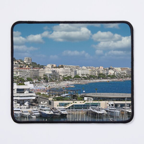Item preview, Cannes city port and beach skyline summertime France designed and sold by goceris.