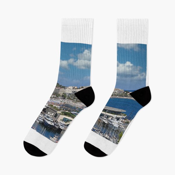 Item preview, Cannes city port and beach skyline summertime France designed and sold by goceris.