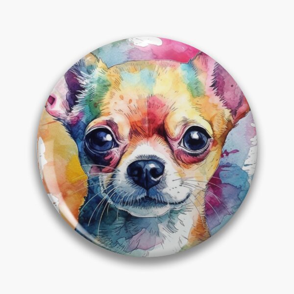 Item preview, artistic Chihuahua Painting - Affectionate artwork for Canine Lovers on Canvas designed and sold by DooodleGod.