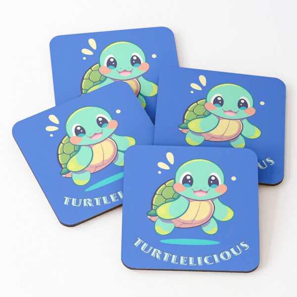 Item preview, Turtlelicious, cute happy turtle designed and sold by Hibiskusmond.