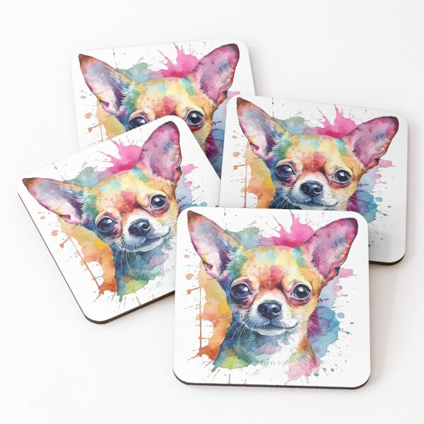 Item preview, artistic Chihuahua Painting - Affectionate artwork for Canine Lovers on Canvas designed and sold by DooodleGod.
