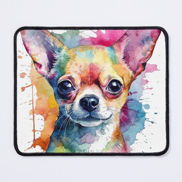 Item preview, artistic Chihuahua Painting - Affectionate artwork for Canine Lovers on Canvas designed and sold by DooodleGod.