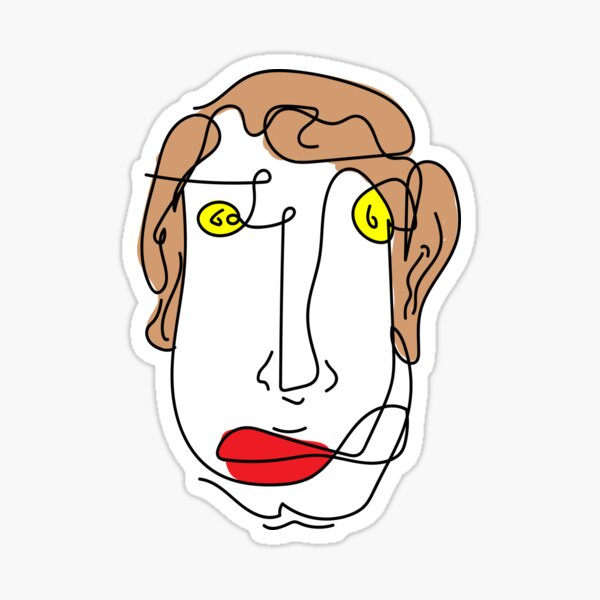 Unknown Face #1 Sticker