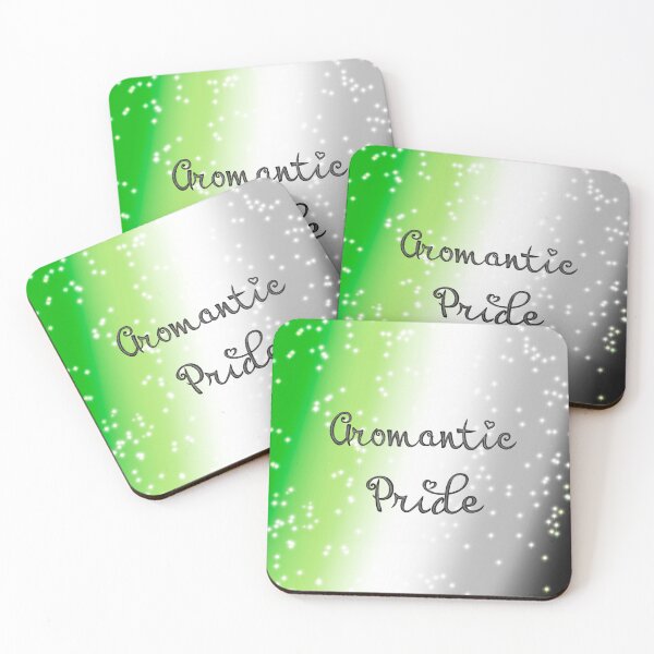 Item preview, Aromantic Pride Merch With Sparkle / Glitter Effect designed and sold by ArtbyDannyGavin.