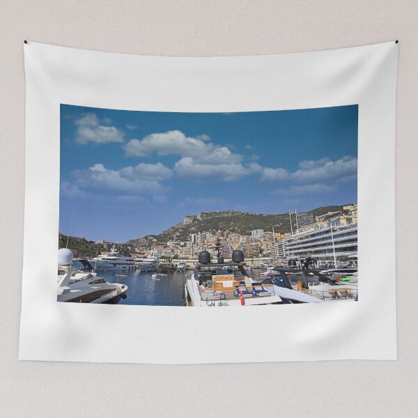 Item preview, Port with luxury yachts and sailboats in Monte Carlo Monaco  designed and sold by goceris.