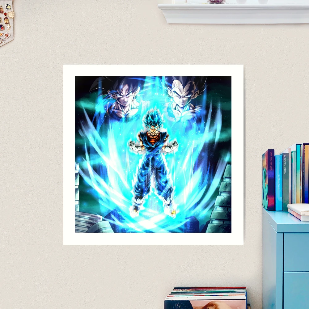 And this is Vegito Blue! - Super Saiyan God SS Vegito Art Print by  BLZ151101