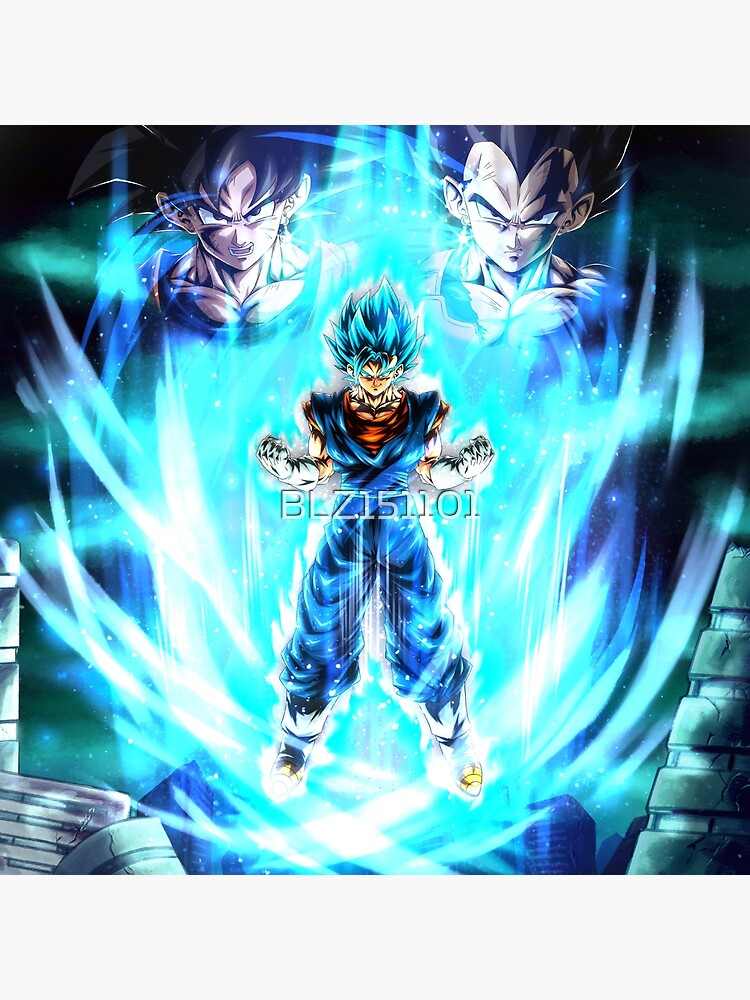 And this is Vegito Blue! - Super Saiyan God SS Vegito Poster by BLZ151101