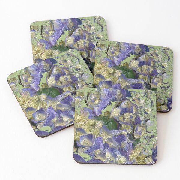 Item preview, All over abstract hydrangea print designed and sold by Susan Gallup.