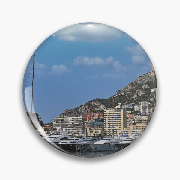 Artikelvorschau, Hafen mit Yachten und Skyline des Fürstenpalastes von Monaco entworfen und verkauft von goceris.