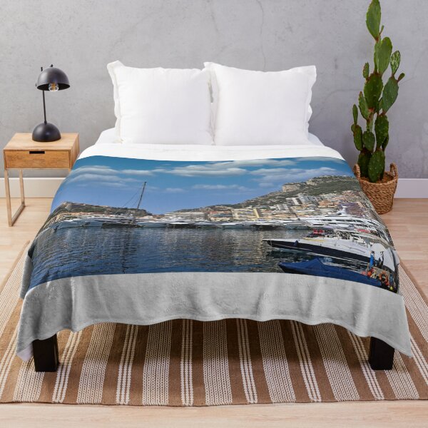 Item preview, Port with yachts and Prince's Palace of Monaco skyline  designed and sold by goceris.