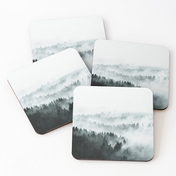 Item preview, The Waves // Loneliness In A Fairytale Wilderness Misty Forest With Cascadia Trees Covered In Magic Fog Series designed and sold by Tordis Kayma.