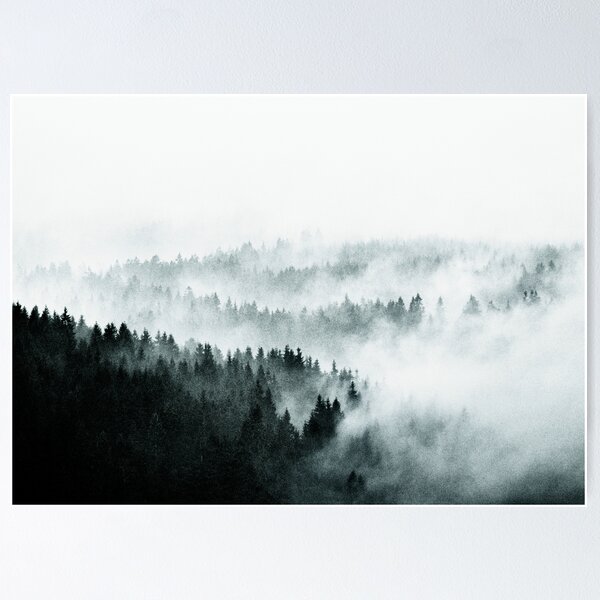 Item preview, The Waves // Loneliness In A Fairytale Wilderness Misty Forest With Cascadia Trees Covered In Magic Fog Series designed and sold by Tordis Kayma.