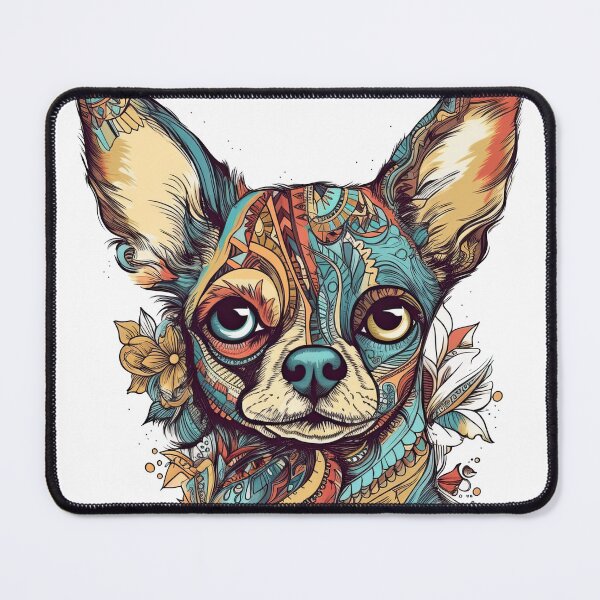 Item preview, Chihuahua Chic - Cute & Whimsical Hand-Drawn Dog artwork for Puppy Lovers designed and sold by DooodleGod.