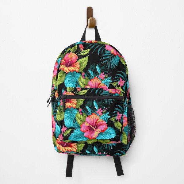 Item preview, Electric Garden: Neon Hibiscus Flowers Bursting with Color and Ligh designed and sold by RainingShallots.
