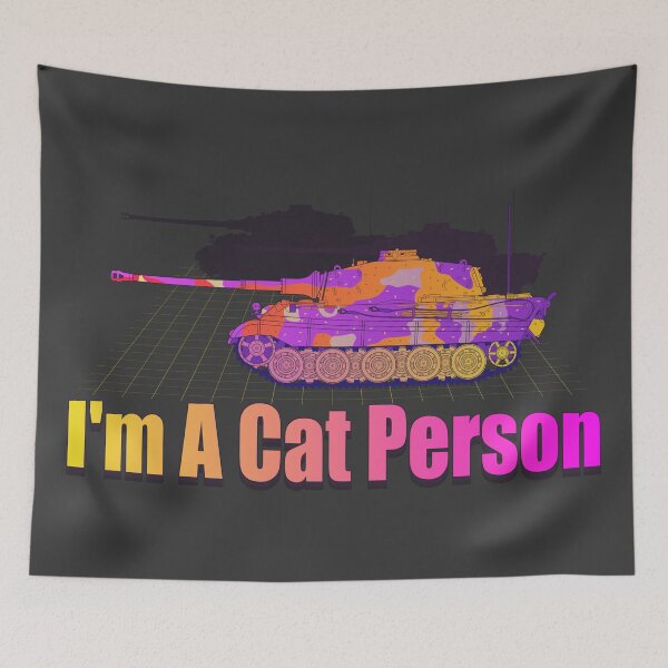 Item preview, Synthwave Konigstiger Im a cat person designed and sold by FAawRay.