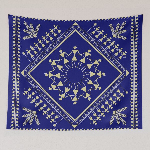 Item preview, Traditional 'Warli' Folk Art Drawing of Maharashtra India designed and sold by deepakrode7.