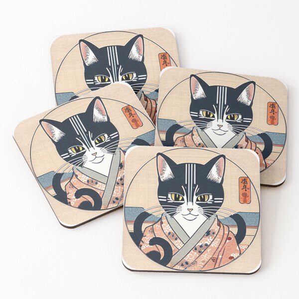 Item preview, Elegant Feline: A Captivating Ukiyo-e Artistry designed and sold by WFTan.