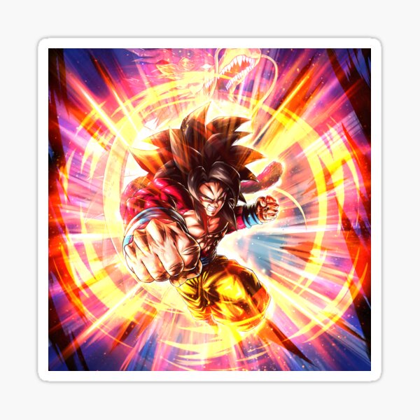 Goku Super Saiyan 4 Sticker for Sale by qalandar92