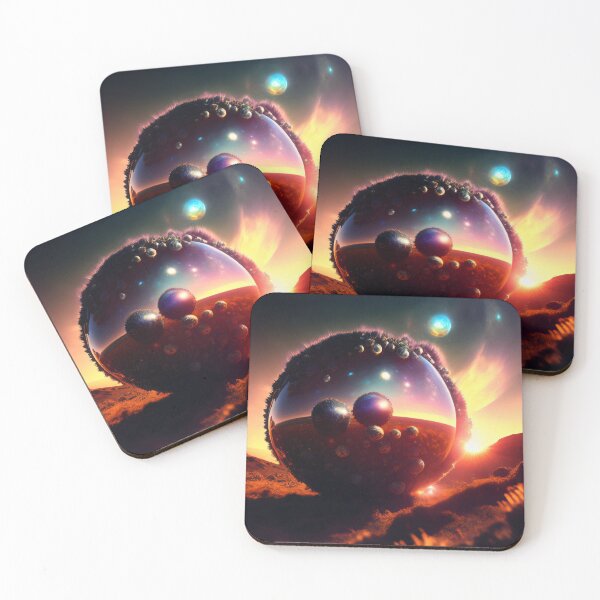 Item preview, Exoplanet Kepler-90G sureal, fictional, colorful. designed and sold by ArtCreator2023.