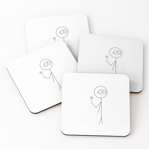 Item preview, Stick figure holding a flower designed and sold by JadedLilacsArt.